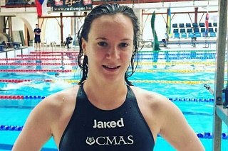 TSU employee sets a new European record in finswimming 