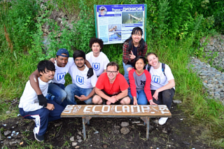 Volunteers from 7 countries cleaned the springs near University Lake 