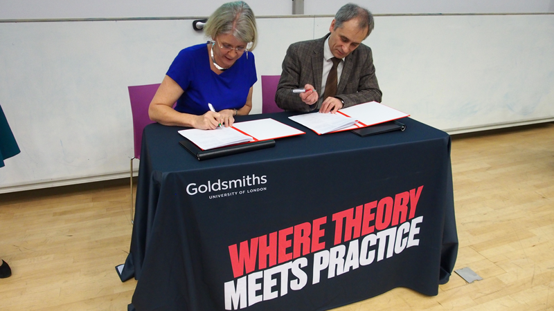 To built bridges with Goldsmiths, University of London