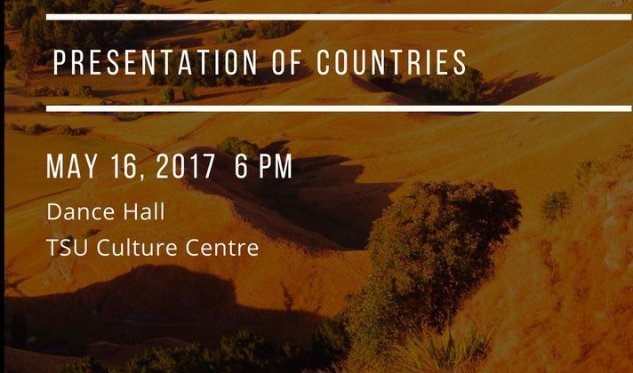 TSU invites you to the next countries presentations