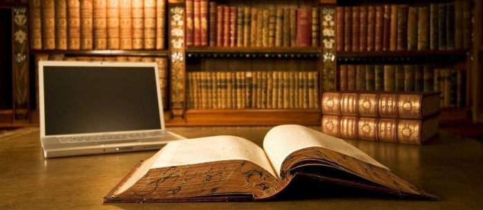 Why students are studying a monasterial library and its digital analog
