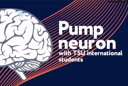 Pump neuron with TSU international students: Danny Pratama
