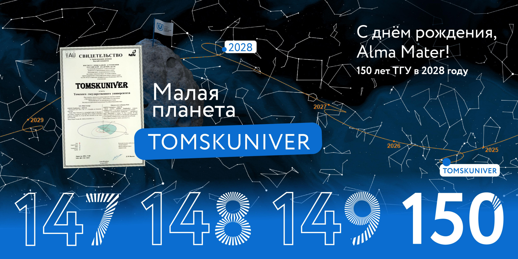 Physicists at TSU created a website dedicated to the asteroid Tomskuniver