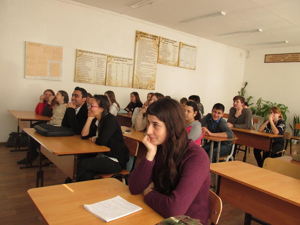TSU students held an intersting talk with pupils at Kislovka village