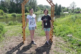 Volunteers of TSU eco camp have arranged a new recreation area 