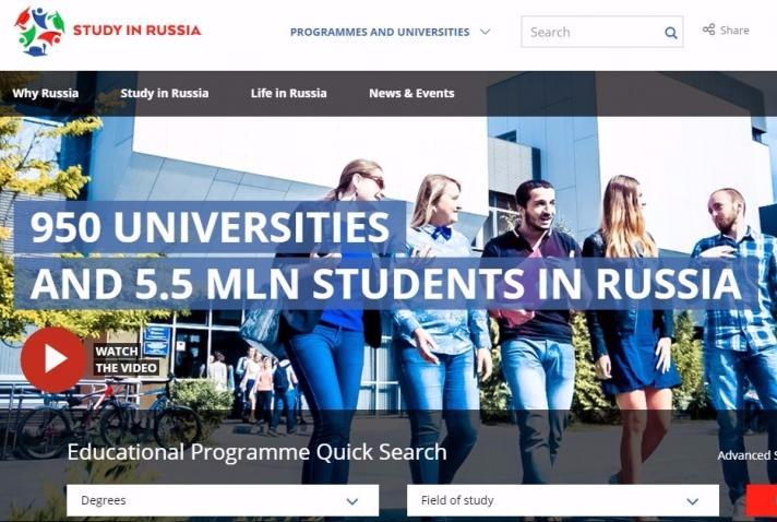 The site STUDY IN RUSSIA has launched