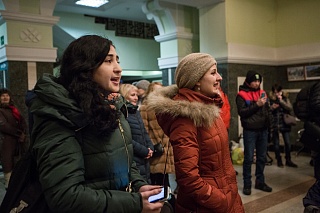 TSU students joined an international flashmob in support of peace