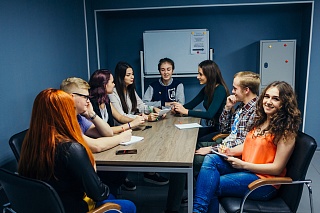 Students won the competition and set up an office