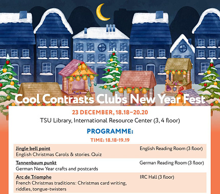 December 23 – speaking clubs final meeting Cool Contrasts Clubs New Year Fest