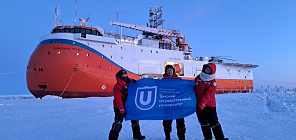 On the ice and underwater